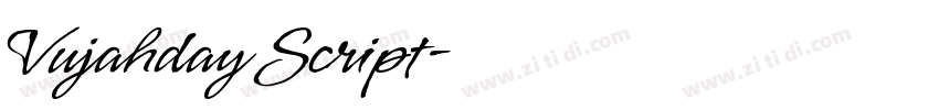 Vujahday Script字体转换